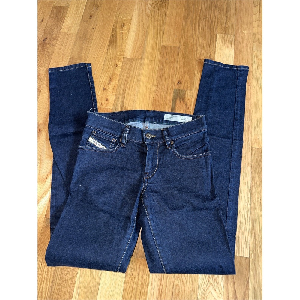 Diesel Industry Getlegg Woman 24X32 Blue Denim Jeans Stretch Slim Tapered. - Picture 2 of 4